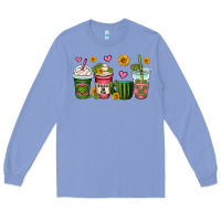 Colony Blue stuck on you cactus coffee cups Long Sleeve Tee - OliviaCreatesArt