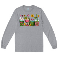 Heather Grey stuck on you cactus coffee cups Long Sleeve Tee - OliviaCreatesArt