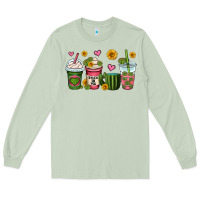 Matcha stuck on you cactus coffee cups Long Sleeve Tee - OliviaCreatesArt
