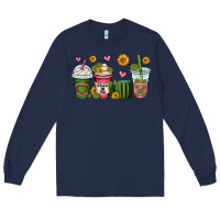 Navy stuck on you cactus coffee cups Long Sleeve Tee - OliviaCreatesArt