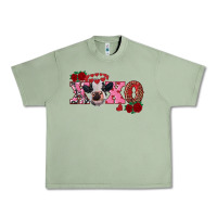 Oil Green xoxo calf Urban Heavy Tee - RanaPortraitStore