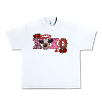 White xoxo calf Urban Heavy Tee - RanaPortraitStore