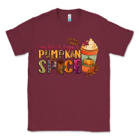 Burgundy my blood type is pumpkin spice Classic Tee - NancyCooperArtShop