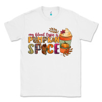 White my blood type is pumpkin spice Classic Tee - NancyCooperArtShop