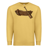 Antique Gold rowboat Premium Sweatshirt - BarkalooDesign