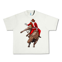 Pistachio santa riding a bull Urban Heavy Tee - CowGirlArtShop