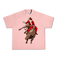 Salmon santa riding a bull Urban Heavy Tee - CowGirlArtShop