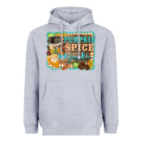 Heather Grey pumpkin spice junkie Heavyweight Hoodie - BarkalooDesign