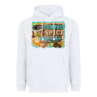 White pumpkin spice junkie Heavyweight Hoodie - BarkalooDesign