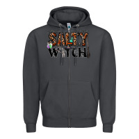 Smoke salty witch Zipper Hoodie - CowhideDigitalArt