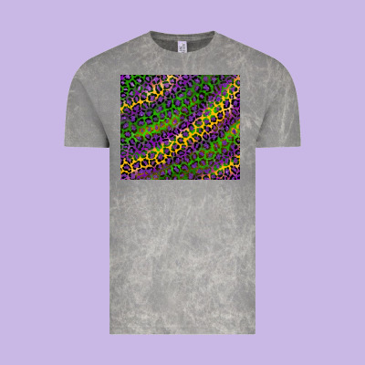 Mardi Gras Leopard Vintage Tee Designed By Ranaportraitstore