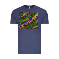 Vintage Denim mardi gras leopard Vintage Tee - RanaPortraitStore
