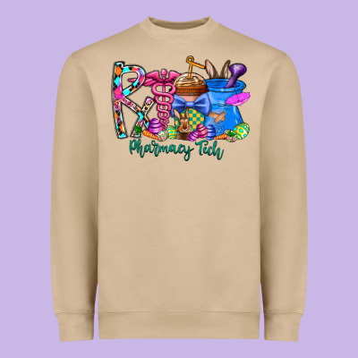 Easter Pharmacy Heavyweight Sweatshirt Designed By Cowhidedigitalart