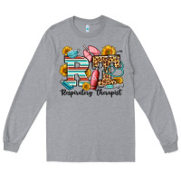 Heather Grey respiratory therapist western Long Sleeve Tee - OliviaCreatesArt
