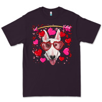 Plum Valentine's day  bull terrier Premium Tee - RanaPortraitStore