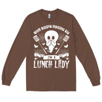 Chestnut lunch lady halloween ghost cafeteria worker all hallows' eve t shirt Long Sleeve Tee - trangStudio