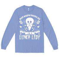 Colony Blue lunch lady halloween ghost cafeteria worker all hallows' eve t shirt Long Sleeve Tee - trangStudio