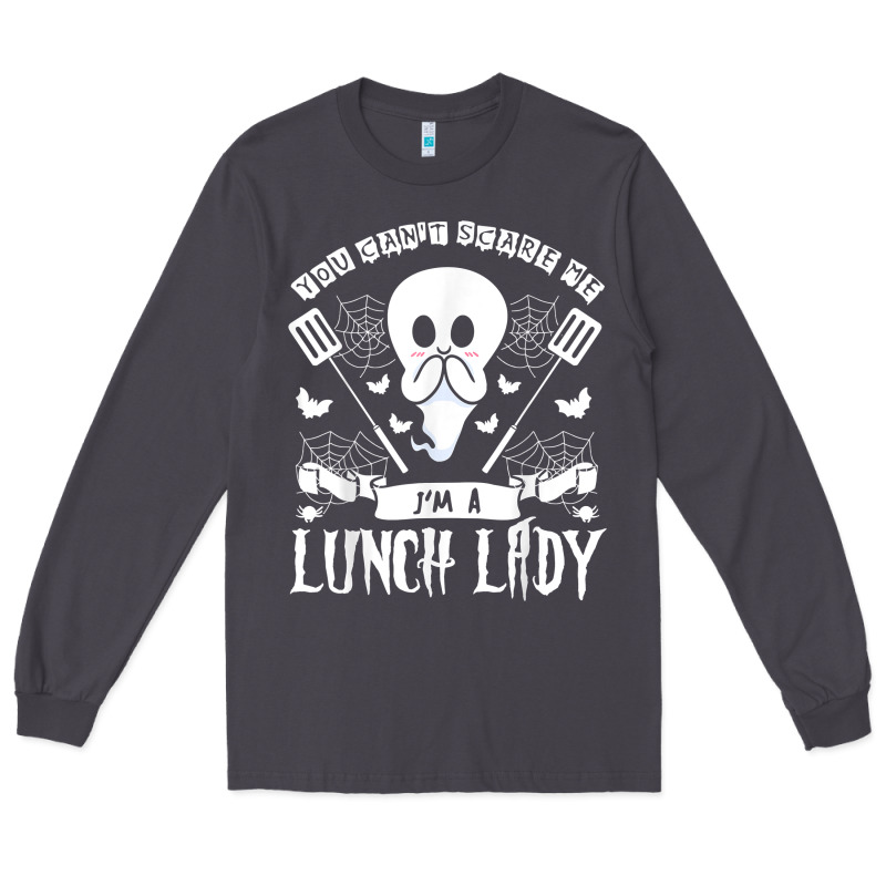 Lunch Lady Halloween Ghost Cafeteria Worker All Hallows' Eve T Shirt Long Sleeve Tee by trangStudio | Teevron