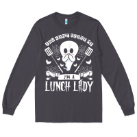 Smoke lunch lady halloween ghost cafeteria worker all hallows' eve t shirt Long Sleeve Tee - trangStudio