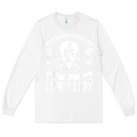 White lunch lady halloween ghost cafeteria worker all hallows' eve t shirt Long Sleeve Tee - trangStudio
