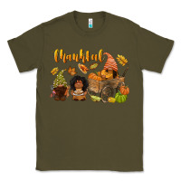 Army Green Thankful afro gnome Classic Tee - NancyCooperArtShop