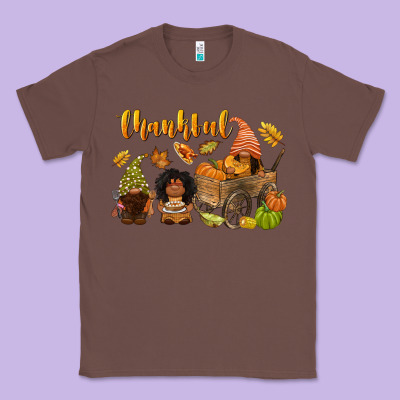 Thankful Afro Gnome Classic Tee Designed By Nancycooperartshop