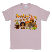 Lilac Thankful afro gnome Classic Tee - NancyCooperArtShop