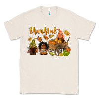 Natural Thankful afro gnome Classic Tee - NancyCooperArtShop