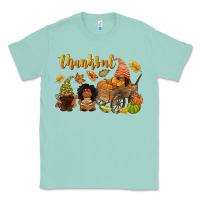 Seafoam Thankful afro gnome Classic Tee - NancyCooperArtShop