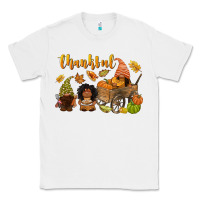 White Thankful afro gnome Classic Tee - NancyCooperArtShop