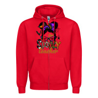 Red one spooky teacher Zipper Hoodie - SublimationCraftShop