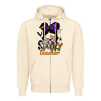 Sandshell one spooky teacher Zipper Hoodie - SublimationCraftShop