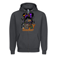 Smoke one spooky teacher Zipper Hoodie - SublimationCraftShop