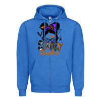 True Royal one spooky teacher Zipper Hoodie - SublimationCraftShop