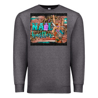 Charcoal Heather nail hustler tumbler Premium Sweatshirt - BarkalooDesign