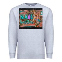 Heather Grey nail hustler tumbler Premium Sweatshirt - BarkalooDesign
