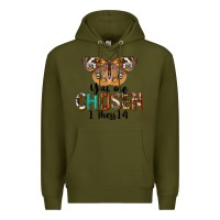 Army Green You Are Chosen Religious Premium Hoodie - LillyAllenDesigns