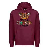 Burgundy You Are Chosen Religious Premium Hoodie - LillyAllenDesigns
