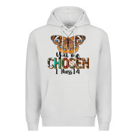 Dove Grey You Are Chosen Religious Premium Hoodie - LillyAllenDesigns