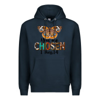 Navy You Are Chosen Religious Premium Hoodie - LillyAllenDesigns