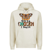 Oatmeal Heather You Are Chosen Religious Premium Hoodie - LillyAllenDesigns
