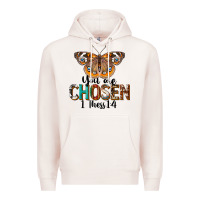 Pale Pink You Are Chosen Religious Premium Hoodie - LillyAllenDesigns