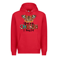 Red You Are Chosen Religious Premium Hoodie - LillyAllenDesigns