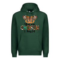 Sports Green You Are Chosen Religious Premium Hoodie - LillyAllenDesigns