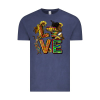 Vintage Denim love juneteenth africa Vintage Tee - CowGirlArtShop