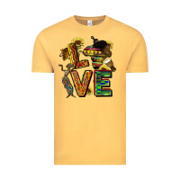 Vintage Mustard love juneteenth africa Vintage Tee - CowGirlArtShop