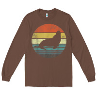 Chestnut Seal Lover Gifts Retro Vintage Sea Lion Animal Silhouette Long Sleeve Tee - trangStudio