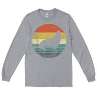 Heather Grey Seal Lover Gifts Retro Vintage Sea Lion Animal Silhouette Long Sleeve Tee - trangStudio