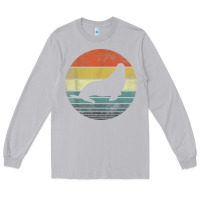 Moon Dust Seal Lover Gifts Retro Vintage Sea Lion Animal Silhouette Long Sleeve Tee - trangStudio