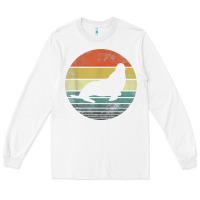 White Seal Lover Gifts Retro Vintage Sea Lion Animal Silhouette Long Sleeve Tee - trangStudio